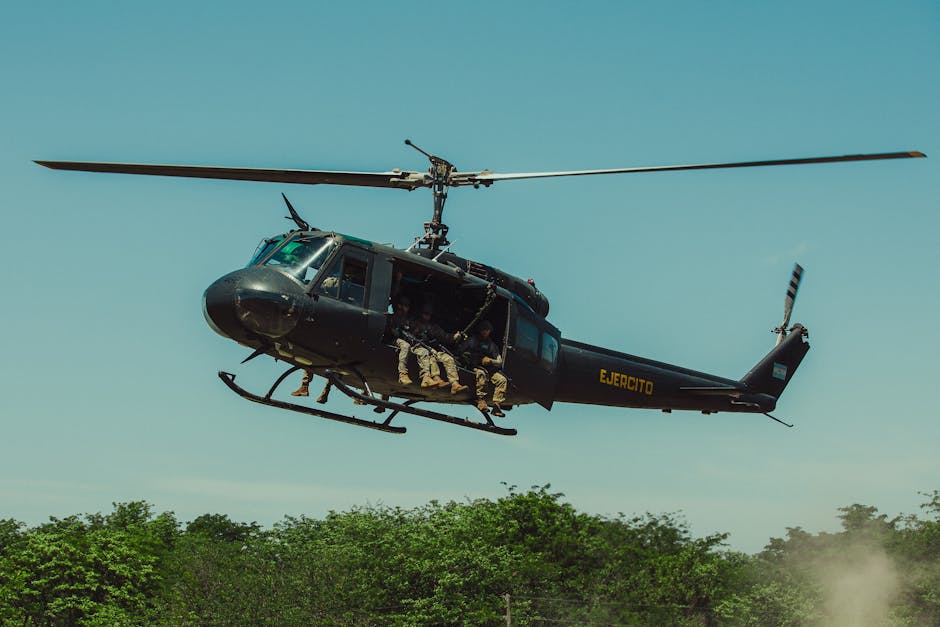 Helicopter representing rapid tactical health response